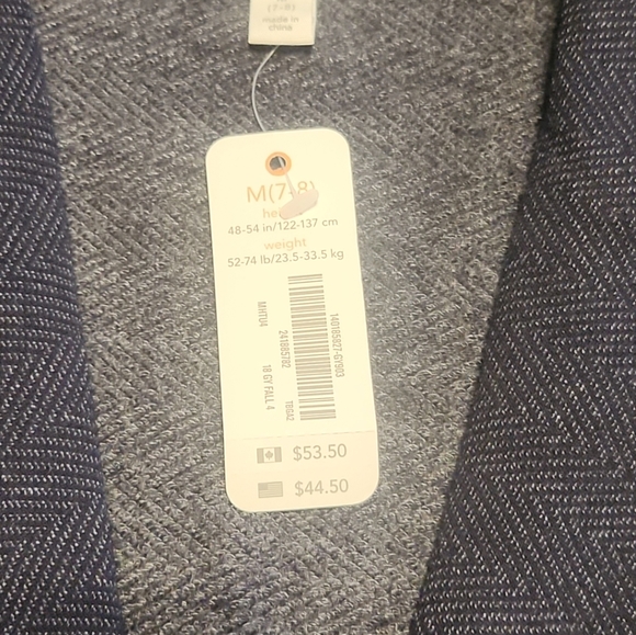 Boys Gymboree  Button-down Cardigan Sz M (7/8) - Picture 3 of 3